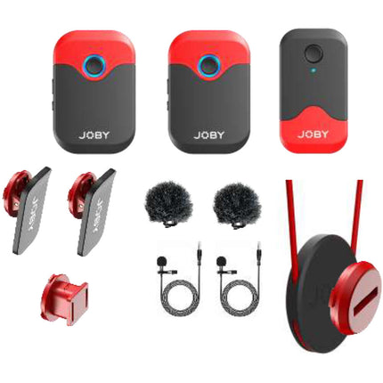 JOBY Wavo AIR Sistema de Micrófono Lavalier Inalámbrico Doble Canal 2.4 GHz 6 Horas Batería Clip-On