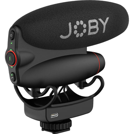 JOBY Wavo PRO DS Micrófono Shotgun para Cámara con Batería 60H USB y TRS