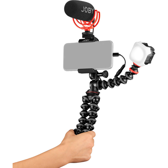 JOBY GorillaPod Advanced Kit Vlogging Soporte Smartphone Micrófono LED