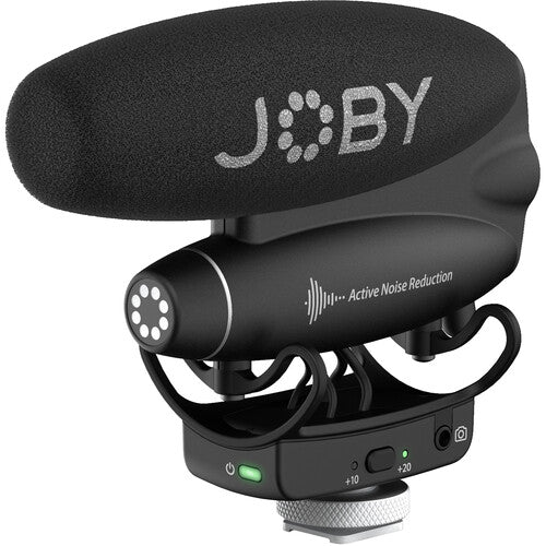JOBY Wavo PRO Micrófono Shotgun híbrido para cámara 60 horas batería USB y 3.5mm