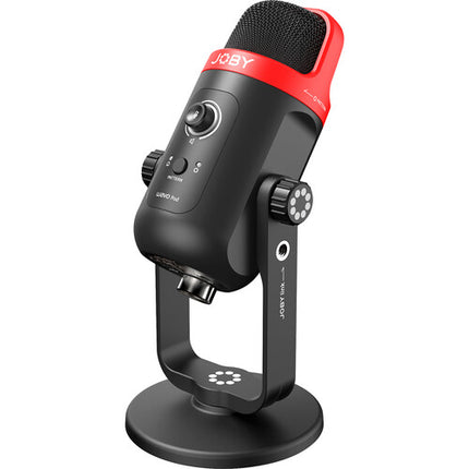 JOBY Wavo POD Micrófono USB de escritorio con filtro anti pop y cables USB tipo C y A