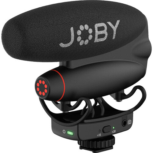 JOBY Wavo PRO DS Micrófono Shotgun para Cámara con Batería 60H USB y TRS
