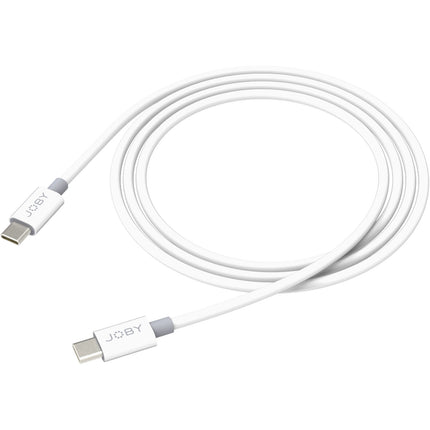Cable USB Tipo C a Tipo C JOBY Charge & Sync 2 m 60W 3A Blanco