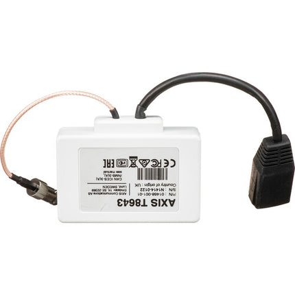 Axis Communications T8643 Unidad Compacta PoE+ sobre Coax con 1600 pies de transmisión