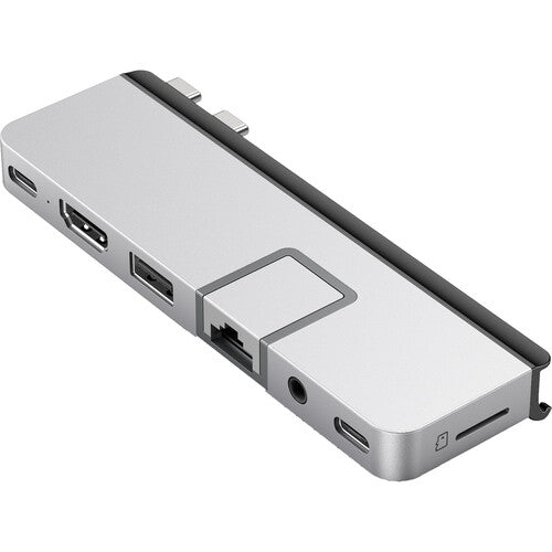 HYPER DUO PRO 7 en 2 Hub USB-C Plata 100W Thunderbolt 4 HDMI