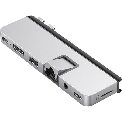 HYPER DUO PRO 7 en 2 Hub USB-C Plata 100W Thunderbolt 4 HDMI