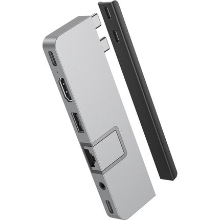 HYPER DUO PRO 7 en 2 Hub USB-C Plata 100W Thunderbolt 4 HDMI