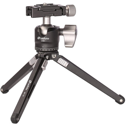Leofoto MT-02 Mini Trípode de Mesa con Cabezal Bola Arca LH-25 3.8" 11 lb