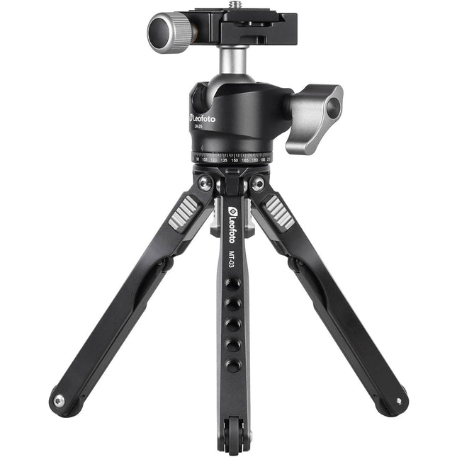 Leofoto MT-03 trípode de mesa plegable con cabezal bola LH-25 11 lb carga