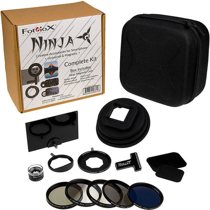 FotodioX Ninja Kit Universal Magnético Accesorios para Smartphone 55mm 20x Macro