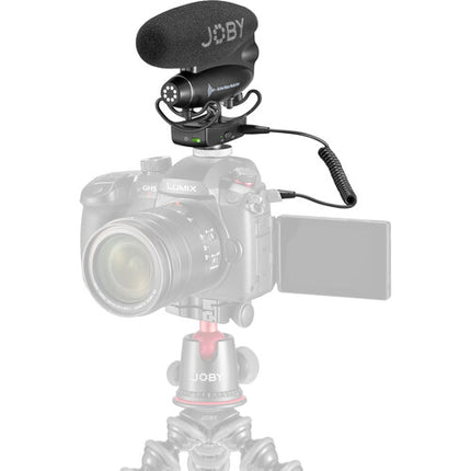 JOBY Wavo PRO Micrófono Shotgun híbrido para cámara 60 horas batería USB y 3.5mm