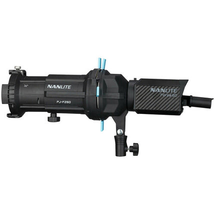 Soporte proyector Nanlite Forza 60 y 60B luz LED ángulo 36° con 4 gobos y filtro gel