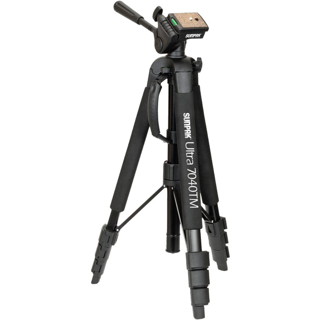 Sunpak Ultra7040TM Tri-Monopod 64.5 Pulgadas con Adaptadores para Smartphone y Cámara de Acción