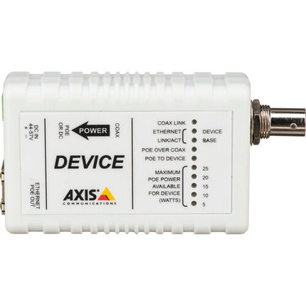 Axis Communications T8642 Dispositivo PoE+ sobre Coaxial Transmisión 1600 pies