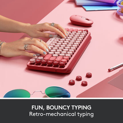 Logitech Wireless POP Teclado Mecánico y Ratón Silencioso Bluetooth