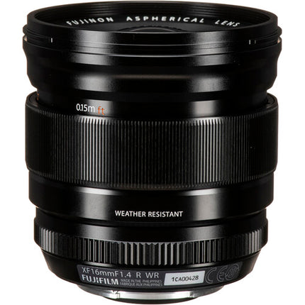 FUJIFILM XF 16mm f/1.4 R WR Objetivo APS-C 24mm Apertura f/1.4-16 Resistente al Clima