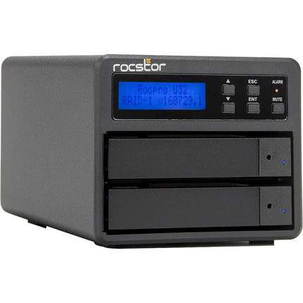 Rocstor Rocpro U33 Desktop RAID 32TB 2-Bay USB-C 7200 rpm HDD