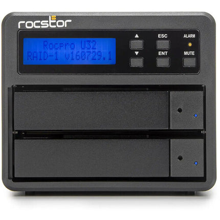 Rocstor Rocpro U33 Desktop RAID 32TB 2-Bay USB-C 7200 rpm HDD