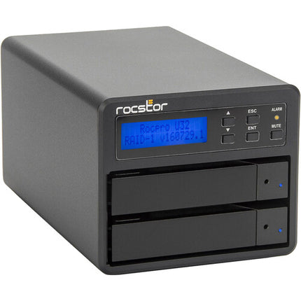 Rocstor Rocpro U33 Desktop RAID 32TB 2-Bay USB-C 7200 rpm HDD