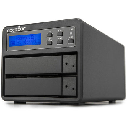 Rocstor Rocpro U33 Desktop RAID 32TB 2-Bay USB-C 7200 rpm HDD