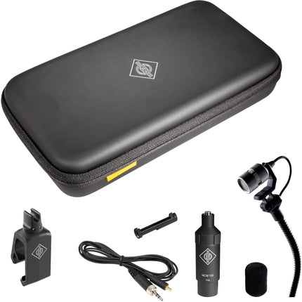 Neumann MCM 114 SET Micro Sistema de Micrófono Cardioide Miniatura para Batería con Capsula KK 14 y Gooseneck Flexible 150 mm