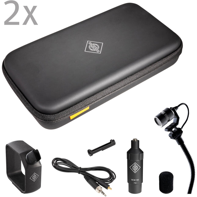 Neumann MCM 114 Set Micros Miniatura Cardioide para Piano con Gooseneck Flexible y Clips Magnéticos