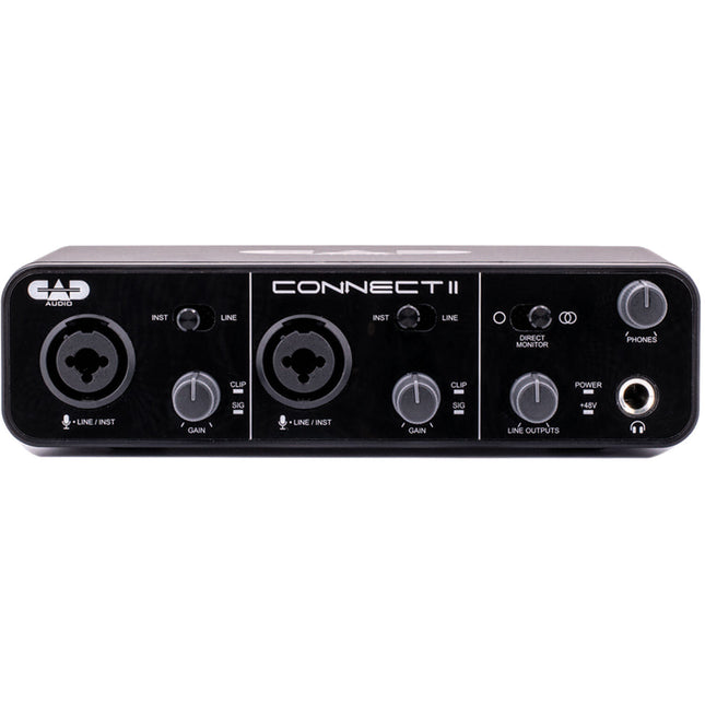 CAD CX2 Connect II Interfaz de Audio USB 2x2 Preamplificadores 48V Phantom
