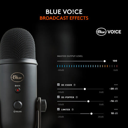 Blue Yeti Micrófono USB y Auriculares Monitor Audio-Technica ATH-M30x Negro