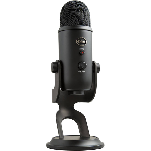 Blue Yeti Micrófono USB Blackout Calidad 48 kHz 16-Bit Incluye Stand y Cable USB