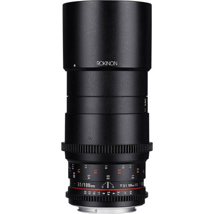 Rokinon 100mm T3.1 Lente Macro Cine para Canon EF Montura con Cobertura Full-Frame y Filtro 67mm