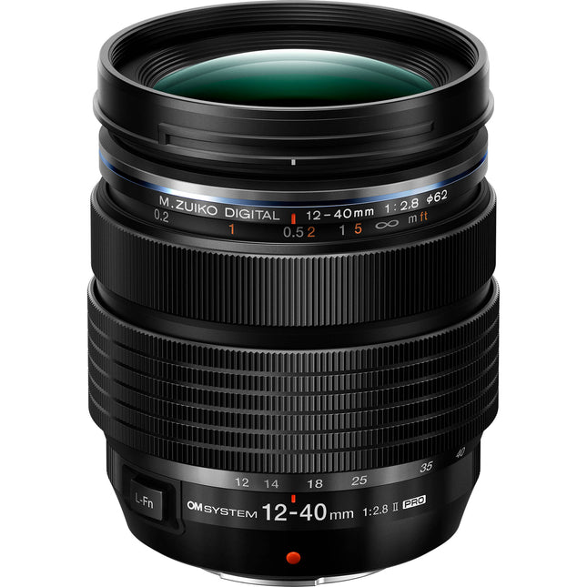 OM SYSTEM M.Zuiko Digital ED 12-40mm f2.8 PRO II Lente para Micro Cuatro Tercios con Distancia Focal 24-80mm y Enfoque Rápido MSC