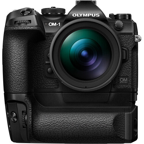OM SYSTEM HLD-10 soporte de batería para cámaras mirrorless OM-1 y OM-1 II con control y botón de disparo