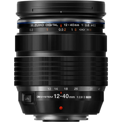 OM SYSTEM M.Zuiko Digital ED 12-40mm f2.8 PRO II Lente para Micro Cuatro Tercios con Distancia Focal 24-80mm y Enfoque Rápido MSC