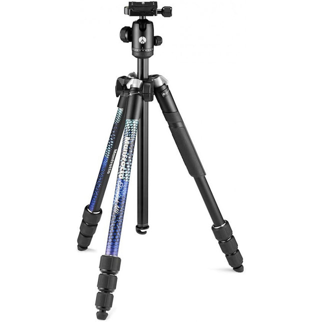Manfrotto Element MII Trípode de Aluminio 63" Altura 17.6 lb capacidad Azul