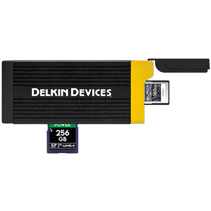Delkin Devices Lector de Tarjetas CFexpress Tipo A y UHS-II SDXC USB 3.2 Gen 2