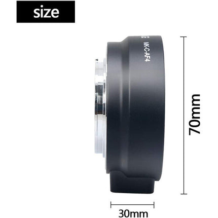 Meike MK-C-AF4 Adaptador Autofocus EF a EOS M con Comunicación Electrónica y Rosca para Trípode