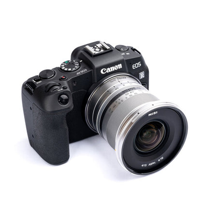 NiSi 15mm f/4 Sunstar ASPH Objetivo Full Frame para Canon RF Plata incluye tapas y garantía