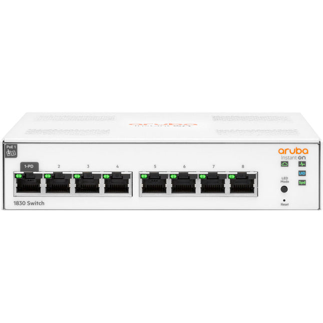 HPE Networking Instant On 1830 JL810A Switch Gestionado 8 Puertos Gigabit 16 Gb/s PoE