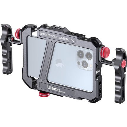 Ulanzi Lino Soporte metálico para smartphone con asas ajustables 5.4 a 6.7 pulgadas