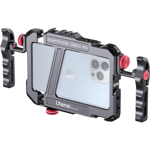 Ulanzi Lino Soporte metálico para smartphone con asas ajustables 5.4 a 6.7 pulgadas