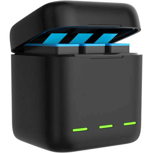 TELESIN Cargador y Caja para Baterías GoPro HERO9 3 Canales 2.5h