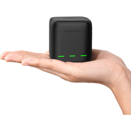 TELESIN Cargador y Caja para Baterías GoPro HERO9 3 Canales 2.5h