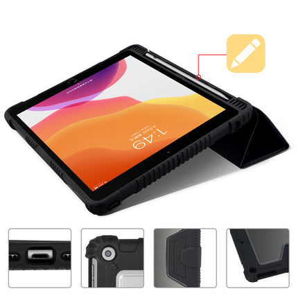 TechProtectus Funda Protectora Folio para iPad mini 8.3" 6ta Gen Negra con Soporte Tri-Fold y Soporte para Apple Pencil