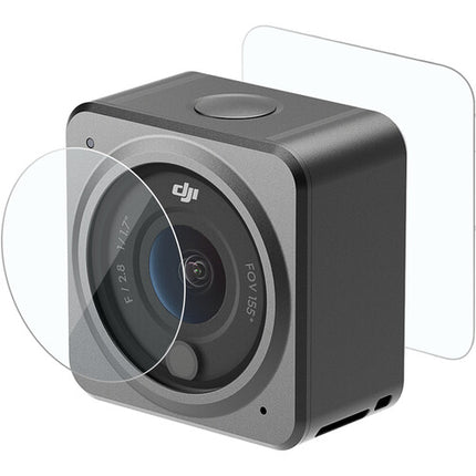 TELESIN HD Power Combo Protector de Pantalla y Lente para DJI Action 2 Anti-Rayas Sensible al Tacto