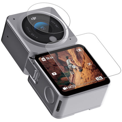 TELESIN Protector de Pantalla y Lentes para DJI Action 2 2 Lentes 4 Pantallas