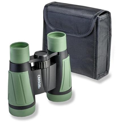 Carson HU-530 Hawk Binoculares infantiles 30 mm enfoque central goma antideslizante