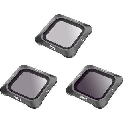TELESIN Set de Filtros ND para DJI Action 2 ND8 ND16 ND32 con Montura Magnética