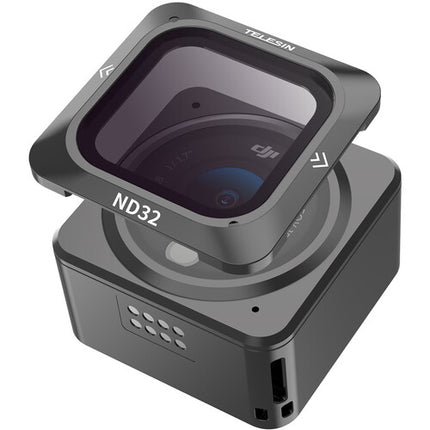 TELESIN Set de Filtros ND para DJI Action 2 ND8 ND16 ND32 con Montura Magnética