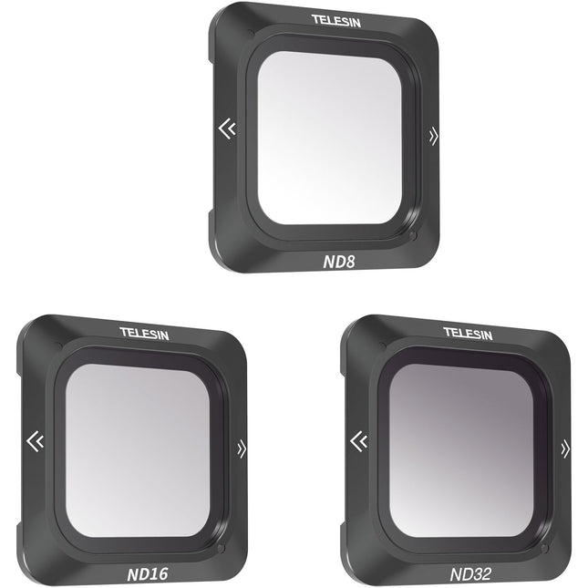 TELESIN Set de Filtros ND para DJI Action 2 ND8 ND16 ND32 con Montura Magnética