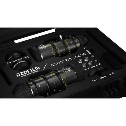 DZOFilm Catta Ace FF Lentes Zoom 35-80mm y 70-135mm T2.9 Kit Completo con Estuche de Seguridad